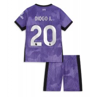 Dječji Nogometni Dres Liverpool Diogo Jota #20 Rezervni 2023-24 Kratak Rukav (+ Kratke hlače)